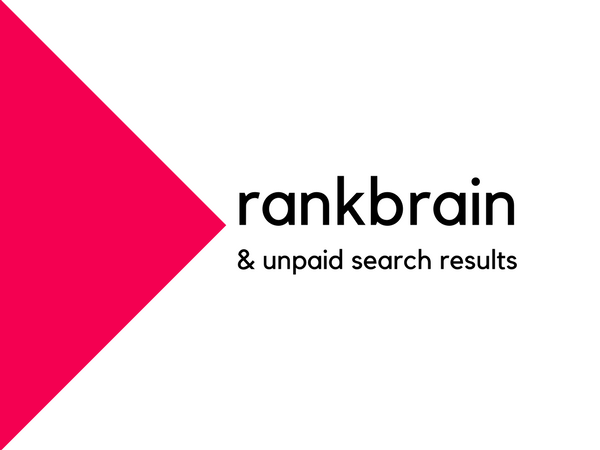 Rankbrain and unpaid search results