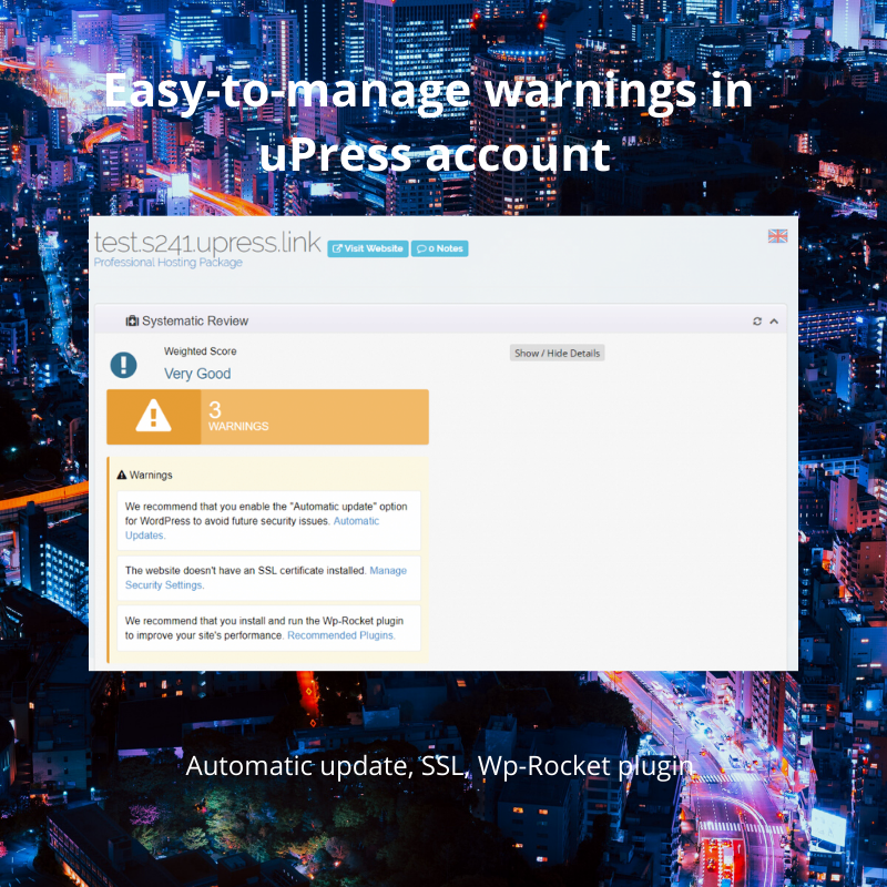 easy-to-solve warnings in uPress